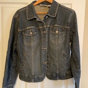 Chico’s Platinum Jean Jacket. Size 2 (Large/12)